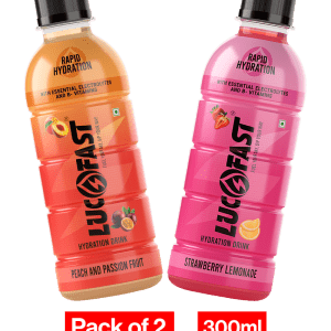 Pack of 2 Peach & Passion Fruit + Strawberry Lemonade